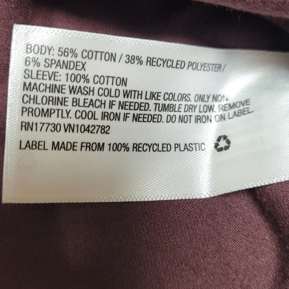 BROWN waist length Top short double ruffle flutter sleeves square neckline XL - Picture 6 of 9